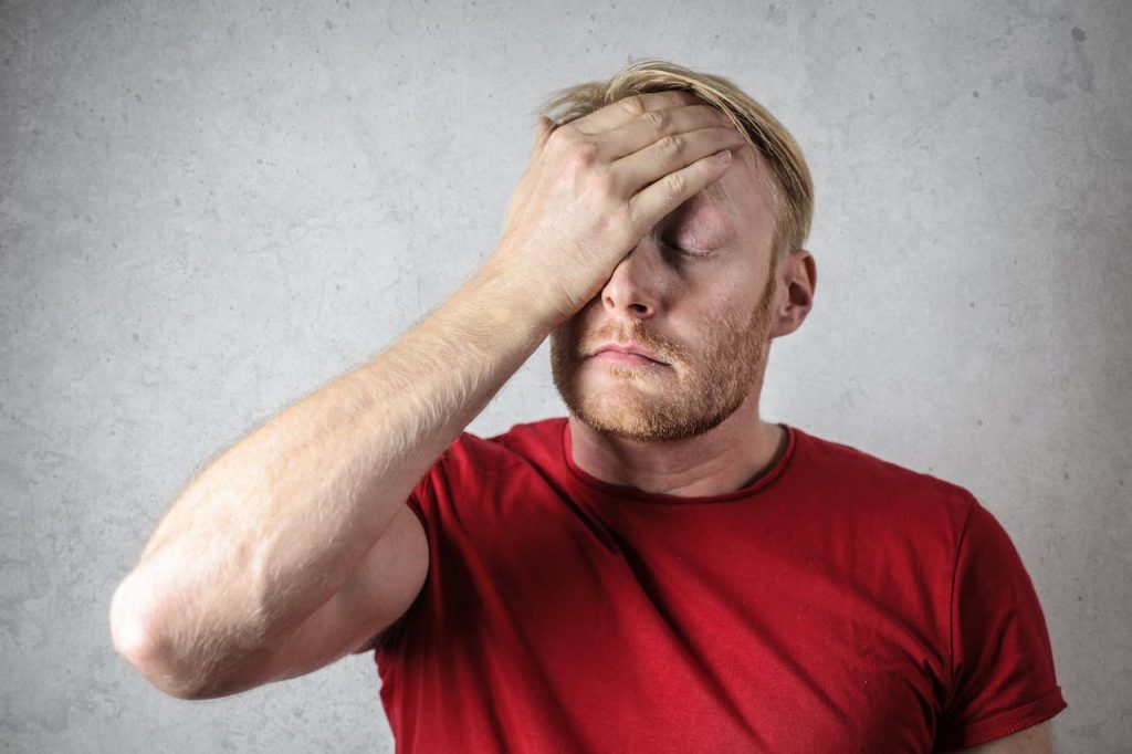 A man suffering from fatigue.